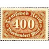 1 عدد تمبر سری پستی - 400 مارک - رایش آلمان 1922 با شارنیه