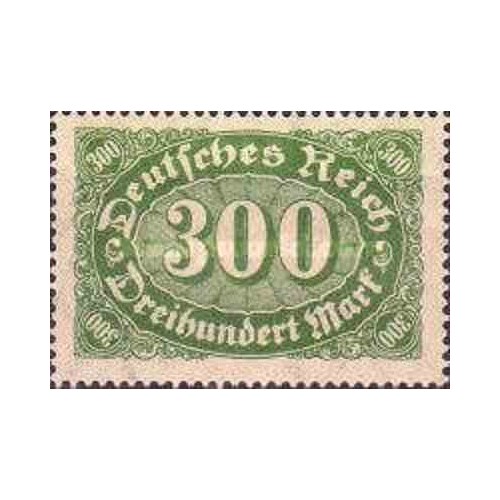 1 عدد تمبر سری پستی - 300 مارک - رایش آلمان 1922 با شارنیه