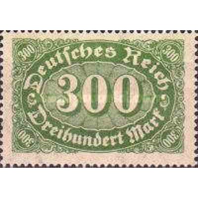 1 عدد تمبر سری پستی - 300 مارک - رایش آلمان 1922 با شارنیه