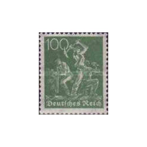 1 عدد تمبر سری پستی - 100 مارک - رایش آلمان 1921
