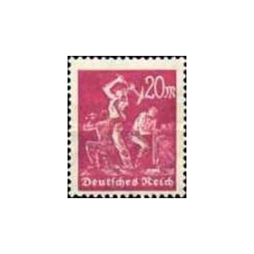1 عدد تمبر سری پستی - 20 میلیون مارک - رایش آلمان 1922 با شارنیه
