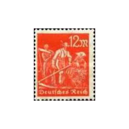 1 عدد تمبر سری پستی - 12 میلیون مارک - رایش آلمان 1922 با شارنیه