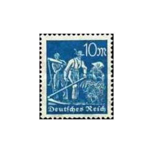 1 عدد تمبر سری پستی - 10 میلیون مارک - رایش آلمان 1922 با شارنیه
