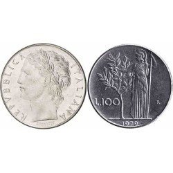 سکه 100 لیر - Acmonital - ایتالیا 1976 غیر بانکی
