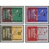 4 عدد تمبر نجات از گرسنگی - رواندا 1963