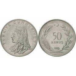 سکه 50 کروز - Acmonital - ترکیه 1973 غیر بانکی