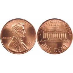 سکه 1 سنت - برنجی - آمریکا 1995غیر بانکی