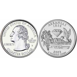 سکه کوارتر - ایالت آرکانزاس - آمریکا 2003 غیر بانکی