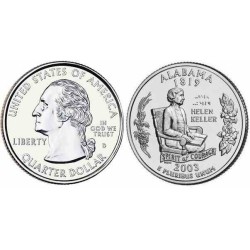سکه کوارتر - ایالت آلاباما - آمریکا 2003 غیر بانکی