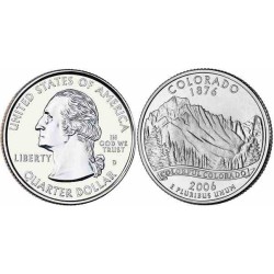 سکه کوارتر - ایالت داکوتای شمالی - آمریکا 2006 غیر بانکی
