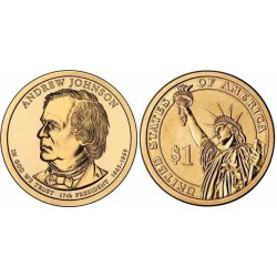 سکه 1 دلار یادبود آندره جانسون -17مین رئیس جمهوری - آمریکا 2011