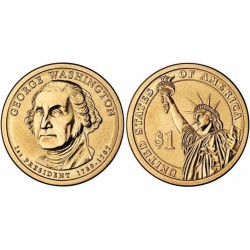 سکه 1 دلار یادبود جرج واشنگتن - اولین رئیس جمهوری - آمریکا 2007