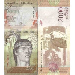 اسکناس 2000 بولیوار - ونزوئلا 2016