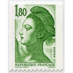 1 عدد  تمبر سری پستی - آزادی - 1.8F - فرانسه 1985