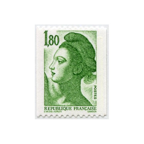 1 عدد  تمبر سری پستی - آزادی - 1.8F - فرانسه 1985