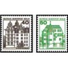 2 عدد تمبر سری پستی - قصرها و قلعه ها - برلین آلمان 1980 