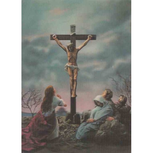 کارت پستال خارجی شماره 188 - سه بعدی - مسیح مصلوب -  چاپ ژاپن
