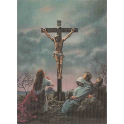 کارت پستال خارجی شماره 188 - سه بعدی - مسیح مصلوب -  چاپ ژاپن