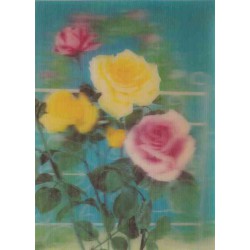 کارت پستال خارجی شماره 184 - سه بعدی - گل