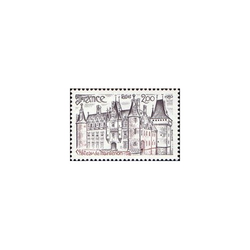 1 عدد  تمبر تبلیغات توریستی - قلعه مینتنون - فرانسه 1980
