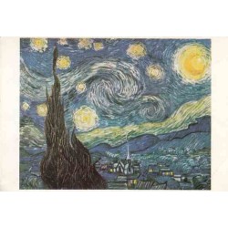 کارت پستال خارجی شماره 95 - شب پر ستاره - وینسنت ونگوگ - موزه هنرهای مدرن نیویورک - چاپ فرانسه