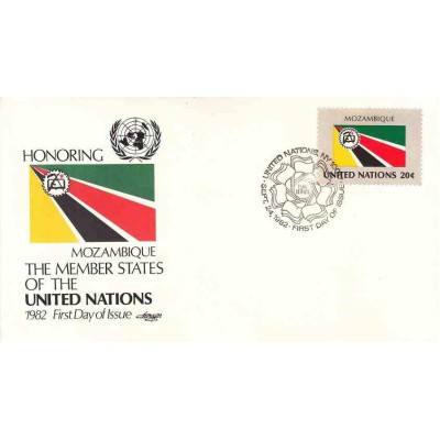 پاکت مهر روز کشورهای عضو سازمان ملل - موزامبیک -  نیویورک سازمان ملل 1982