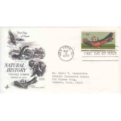 پاکت مهر روز صدمین سالگرد موزه تاریخ طبیعی آمریکا  - آمریکا 1970