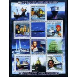 مینی شیت کشتیهای معروف - تایتانیک - کومور 2009 قیمت 9 یورو