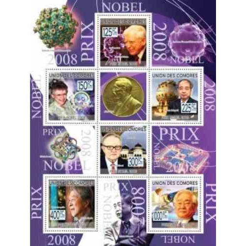 مینی شیت برندگان جایزه صلح نوبل 2008  - کومور 2009 قیمت 9 دلار