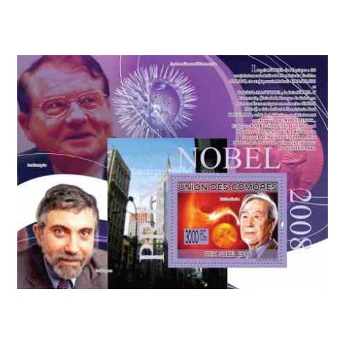 سونیرشیت برندگان جایزه صلح نوبل- یوایچیرو نامبو  - کومور 2009 قیمت 14 دلار