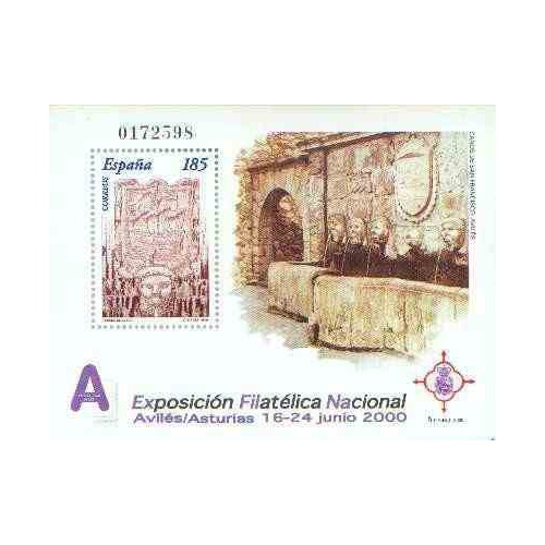سونیرشیت نمایشگاه ملی تمبر اگزفیلنا 2000 - اویلز - اسپانیا 2000