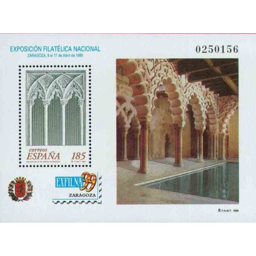 سونیرشیت نمایشگاه ملی تمبر اگزفیلنا - زاراگوزا  - اسپانیا 1999