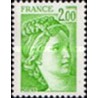 1 عدد  تمبر  سری پستی - "سابین" - 2F- فرانسه 1978