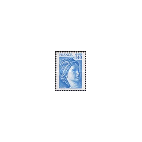 1 عدد  تمبر  سری پستی - "سابین" - 1.4F- فرانسه 1978