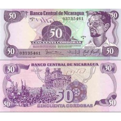 اسکناس 50 کردوبا - نیکاراگوئه 1984
