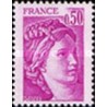 1 عدد  تمبر  سری پستی - "سابین" - 0.5F- فرانسه 1978