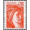 1 عدد  تمبر  سری پستی - "سابین" - 0.3F- فرانسه 1978