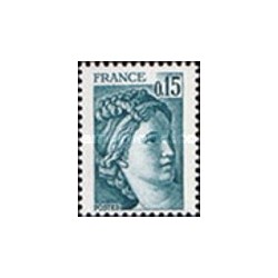 1 عدد  تمبر  سری پستی - "سابین" - 0.15F- فرانسه 1978