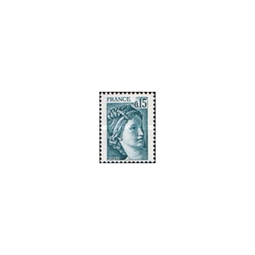1 عدد  تمبر  سری پستی - "سابین" - 0.15F- فرانسه 1978