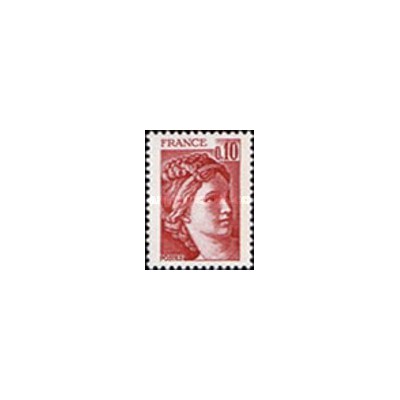 1 عدد  تمبر  سری پستی - "سابین" - 0.1F- فرانسه 1978