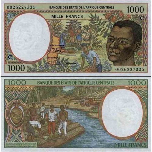 اسکناس 1000 فرانک - کنگو 2000 - آفریقای مرکزی 2000