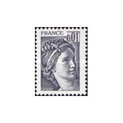 1 عدد  تمبر  سری پستی - "سابین" - 0.01F- فرانسه 1978