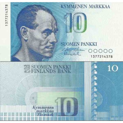 اسکناس 10مارک - فنلاند 1986