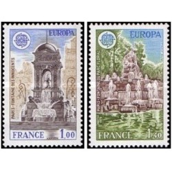 2 عدد  تمبر مشترک اروپا - Europa Cept - آثار تاریخی - فرانسه 1978