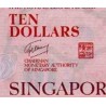 اسکناس پلیمر 10 دلار - سنگاپور 2004 بدون علائم در پشت زیر کلمه Sport