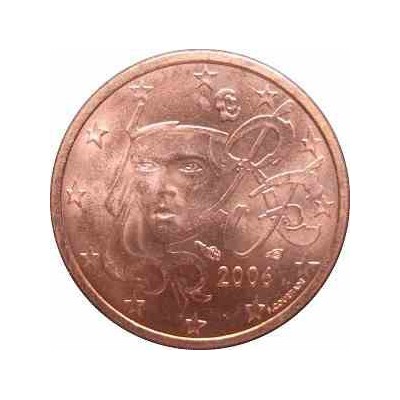 سکه 1 سنت یورو - مس روکش فولاد -فرانسه 2015 غیر بانکی