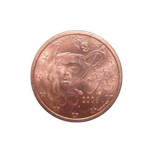 سکه 1 سنت یورو - مس روکش فولاد -فرانسه 2014 غیر بانکی