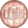 سکه 1 سنت یورو - مس روکش فولاد - ایتالیا 2012 غیر بانکی