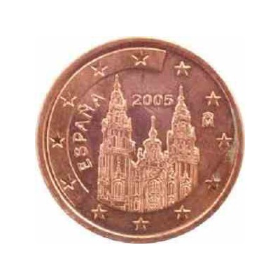 سکه 1 سنت یورو - مس روکش فولاد - اسپانیا 2013 غیر بانکی