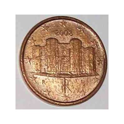 سکه 1 سنت یورو - مس روکش فولاد - ایتالیا 2008 غیر بانکی